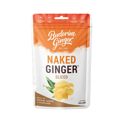 Buderim Naked Sliced Ginger - 350g