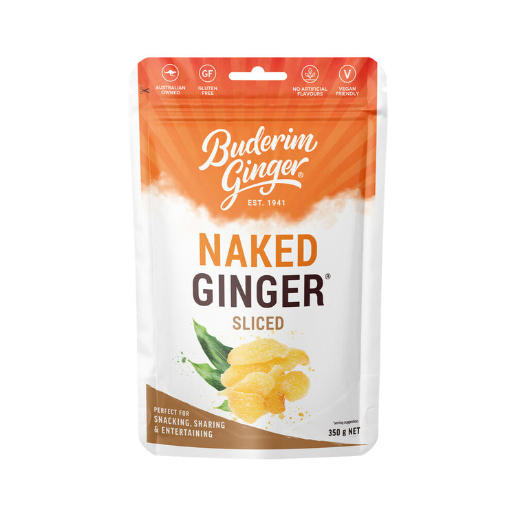 Buderim Naked Sliced Ginger - 350g