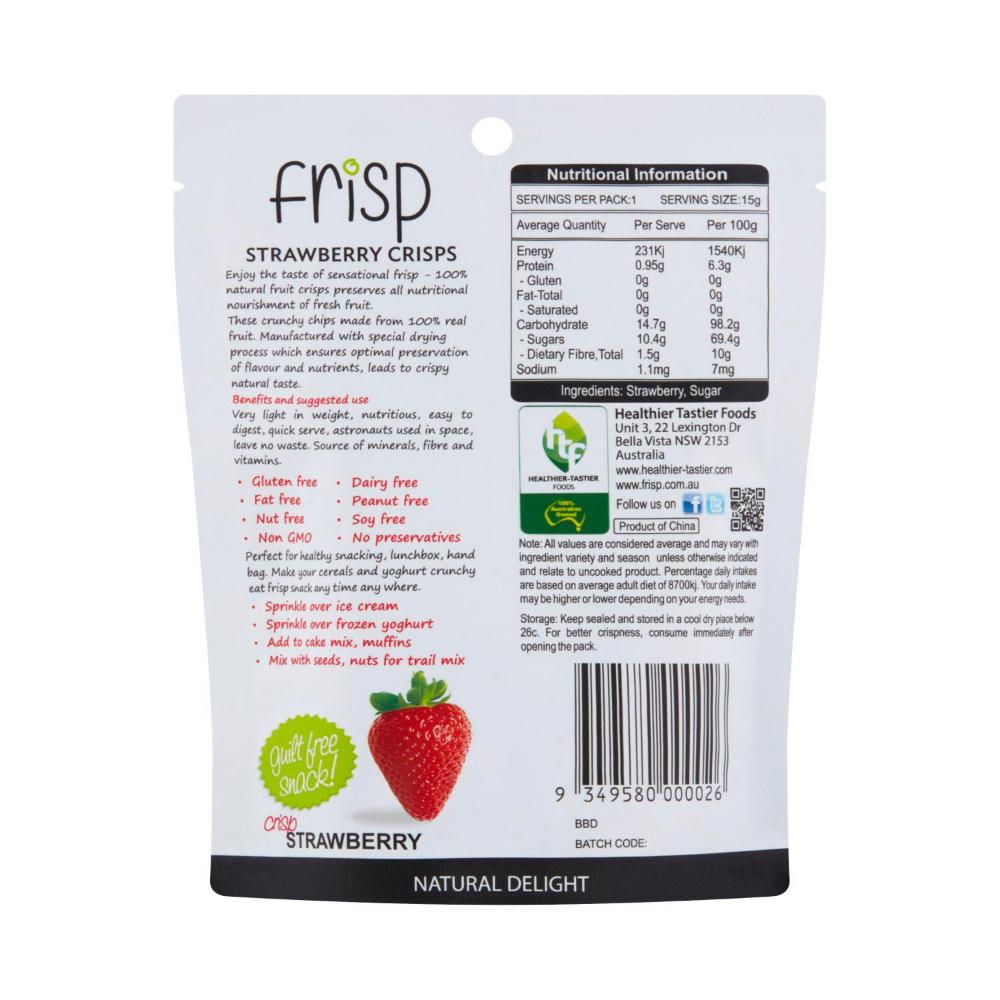 Frisp Freeze Dried Strawberry Crisps - 15g