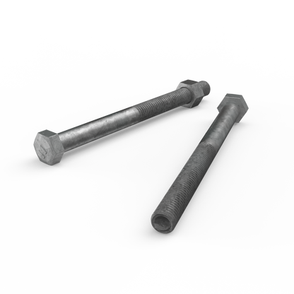 Zenith Hot Dip Galvanised Hex Head Bolts - M12 x 150mm - 12 Pack