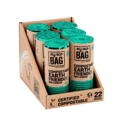 My Eco Bag 27L Compostable Garbage Bag Bin Liner - 22 pack