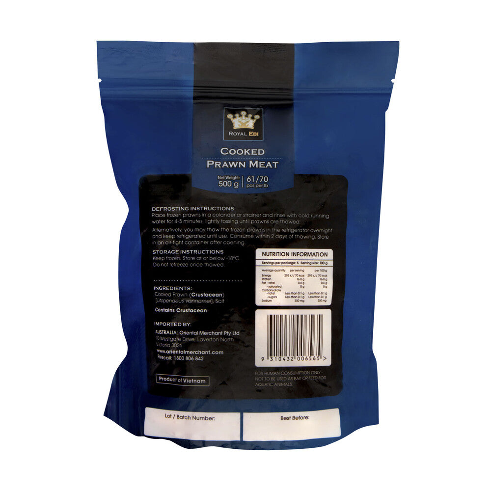 Royal Ebi Cooked Prawn Meat - 500g