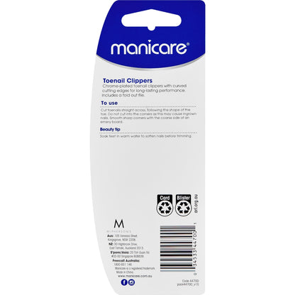 Manicare Toe Nail Clippers With File Each