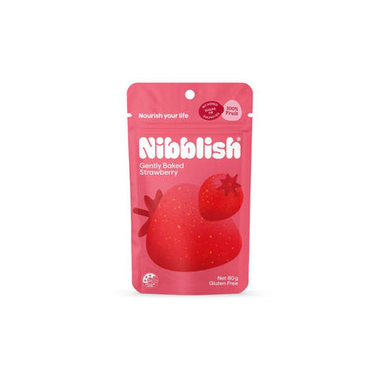 Nibblish Gently Baked Strawberry - 80g