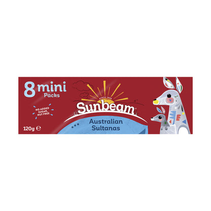 Sunbeam Australian Sultanas Mini Packs 8x15g
