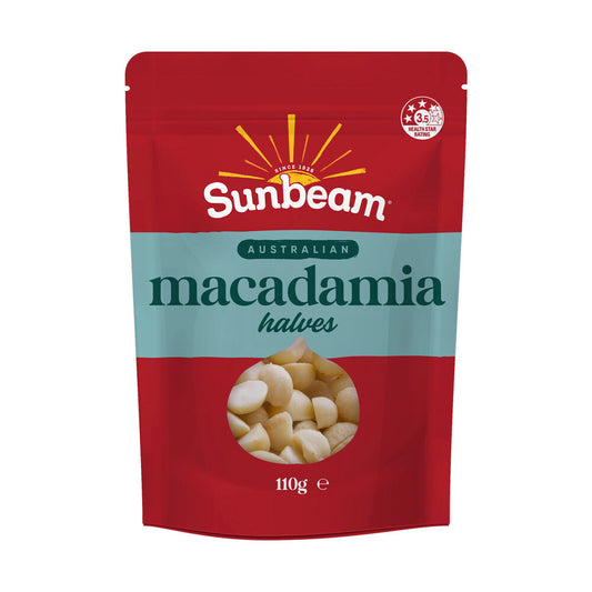 Sunbeam Australian Nuts Macadamia Halves - 110g