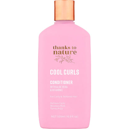 Thanks To Nature Cool Curls Conditioner With Aloe Vera For Curly Hair 500ml