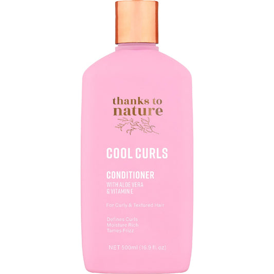 Thanks To Nature Cool Curls Conditioner With Aloe Vera For Curly Hair 500ml