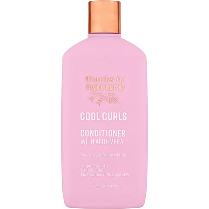 Thanks To Nature Cool Curls Conditioner With Aloe Vera For Curly Hair 500ml