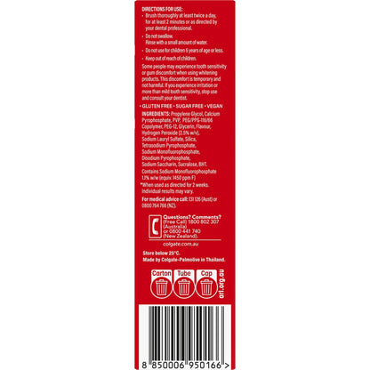 Colgate Teeth Whitening Toothpaste Optic White Luminous Enamel 85g