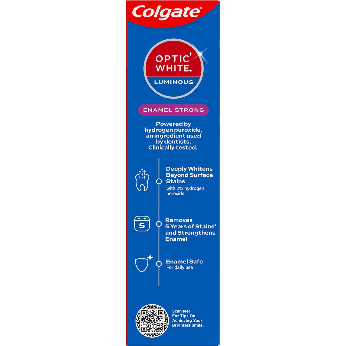 Colgate Teeth Whitening Toothpaste Optic White Luminous Enamel 85g