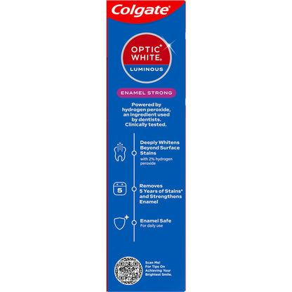Colgate Teeth Whitening Toothpaste Optic White Luminous Enamel 85g