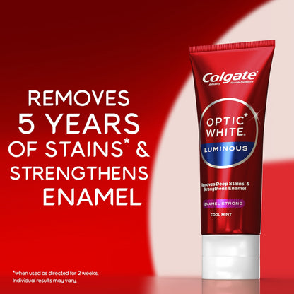 Colgate Teeth Whitening Toothpaste Optic White Luminous Enamel 85g