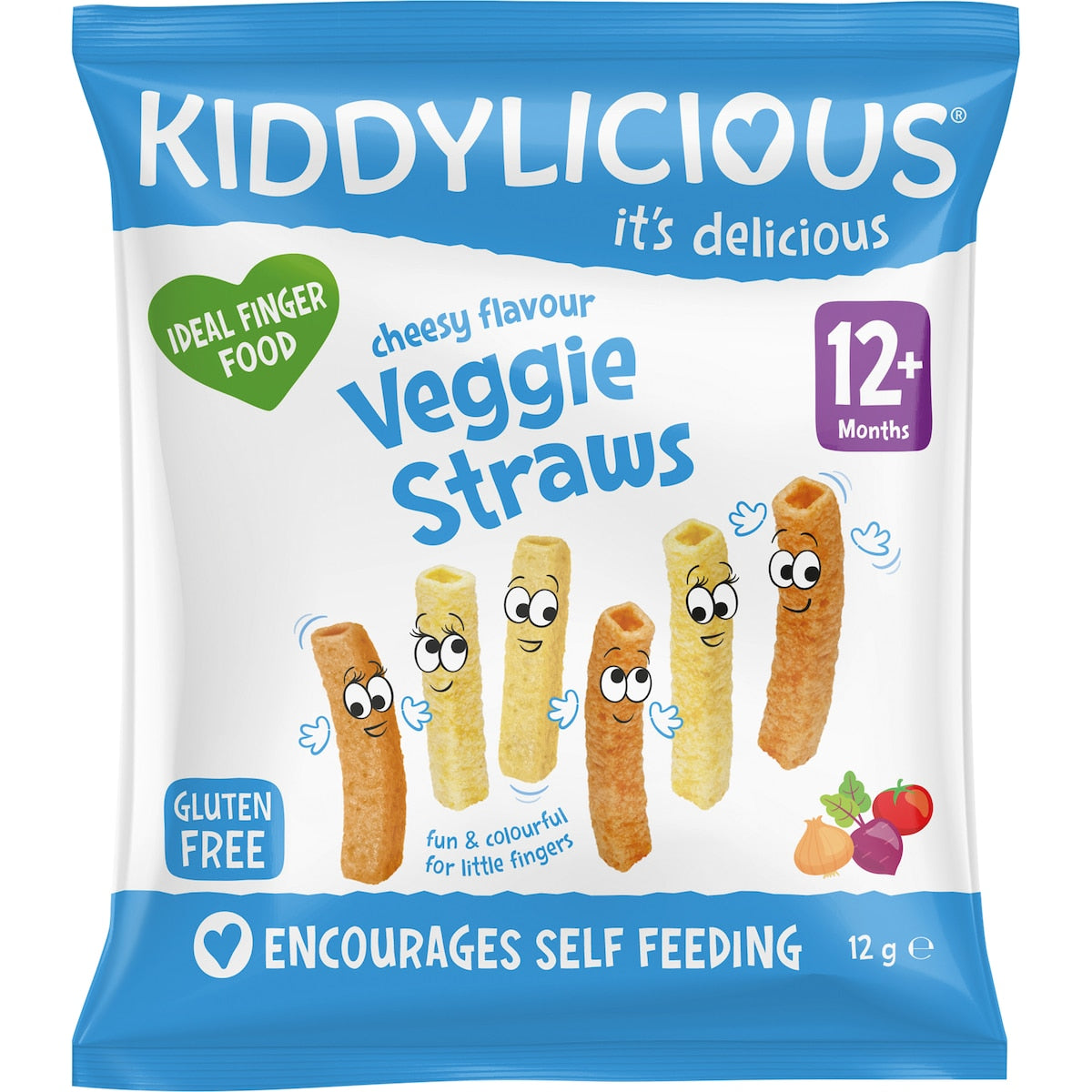 Kiddylicious Cheesy Straws 12g
