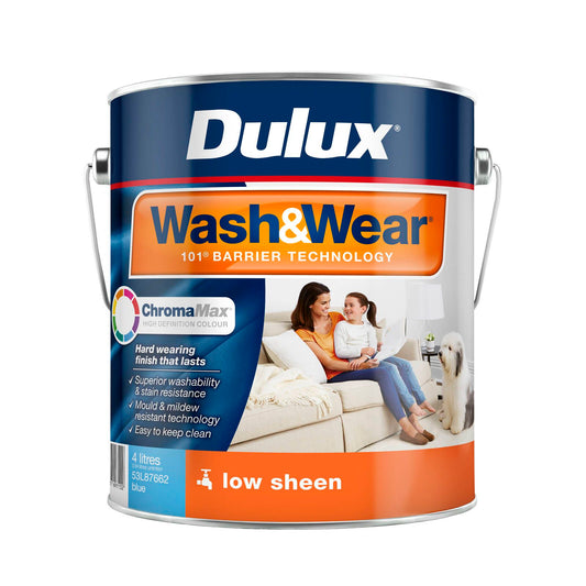 Dulux Blue Low Sheen Wash Wear Interior Paint - 4L