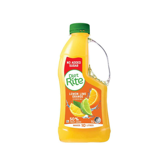 Diet Rite Cordial Lemon Lime Orange - 1L