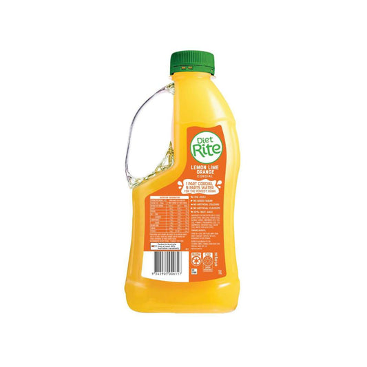 Diet Rite Cordial Lemon Lime Orange - 1L