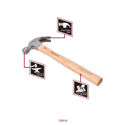 Trojan Timber Claw Hammer - 8oz - 225g