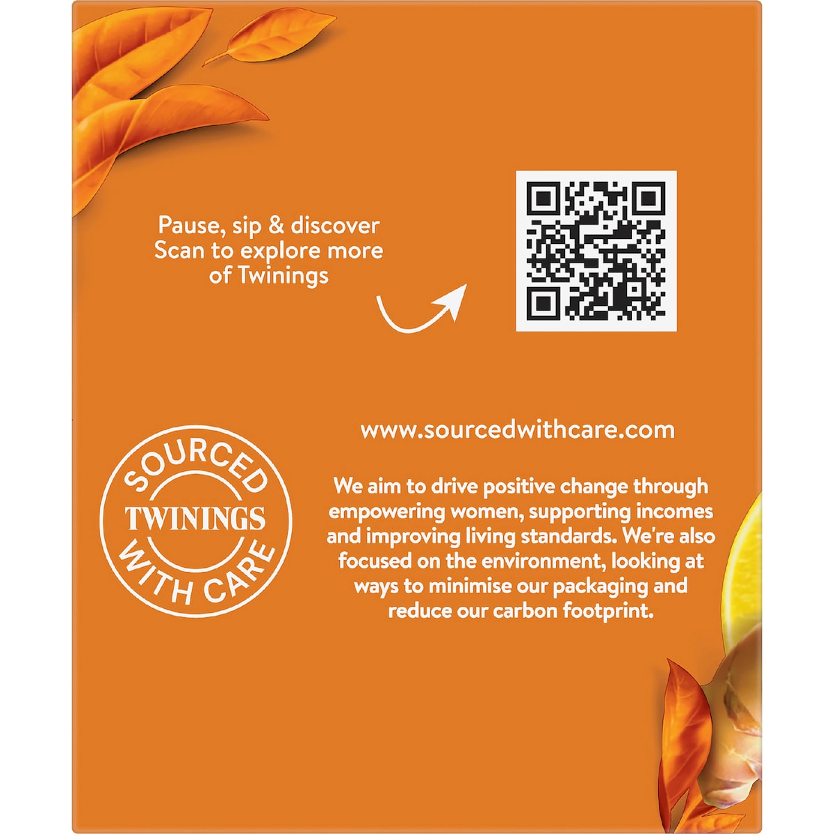 Twinings Lemon & Ginger Tea Bags 15g X 10 Pack