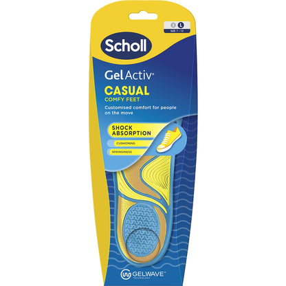Scholl Gel Activ Casual Insoles Large Pair Each