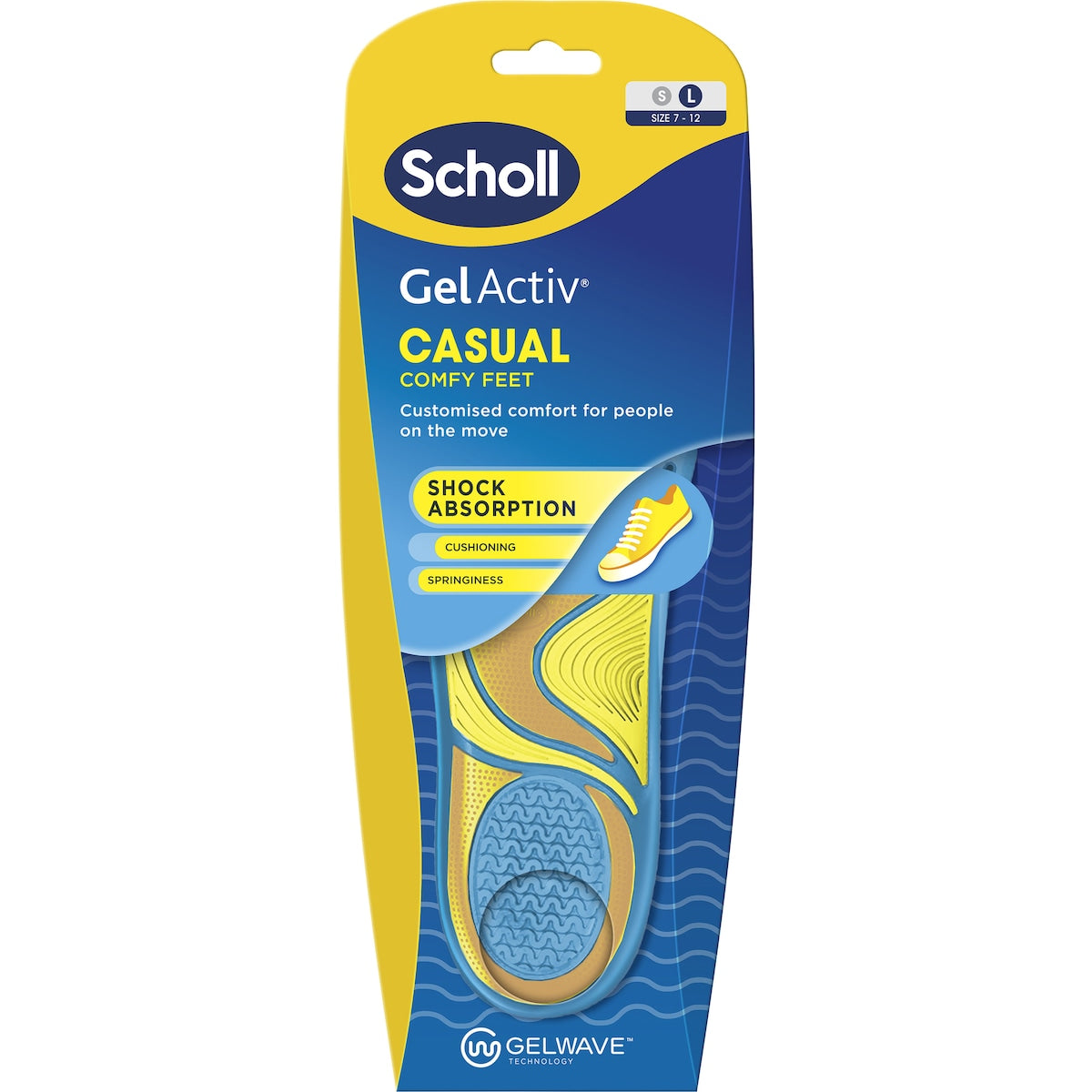Scholl Gel Activ Casual Insoles Large Pair Each