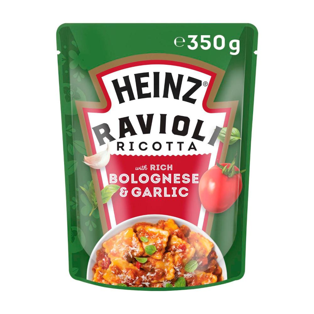 Heinz Ravioli Ricotta Pasta Meal With Rich Bolognese & Garlic - 350g