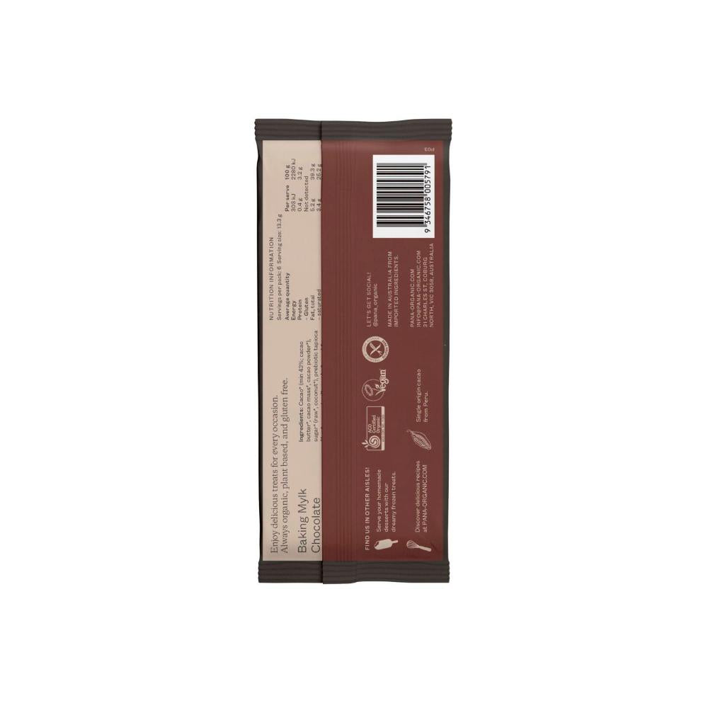 Pana Organic Mylk Baking Chocolate Block - 80g