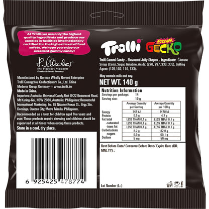 Trolli Sour Gecko 140g