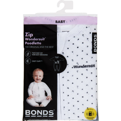 Bonds Zip Wondersuit Poodlette Baby Boy Size 000 - 1 Each