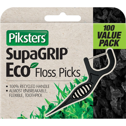 Piksters Supagrip Eco Floss Picks 100 Pack