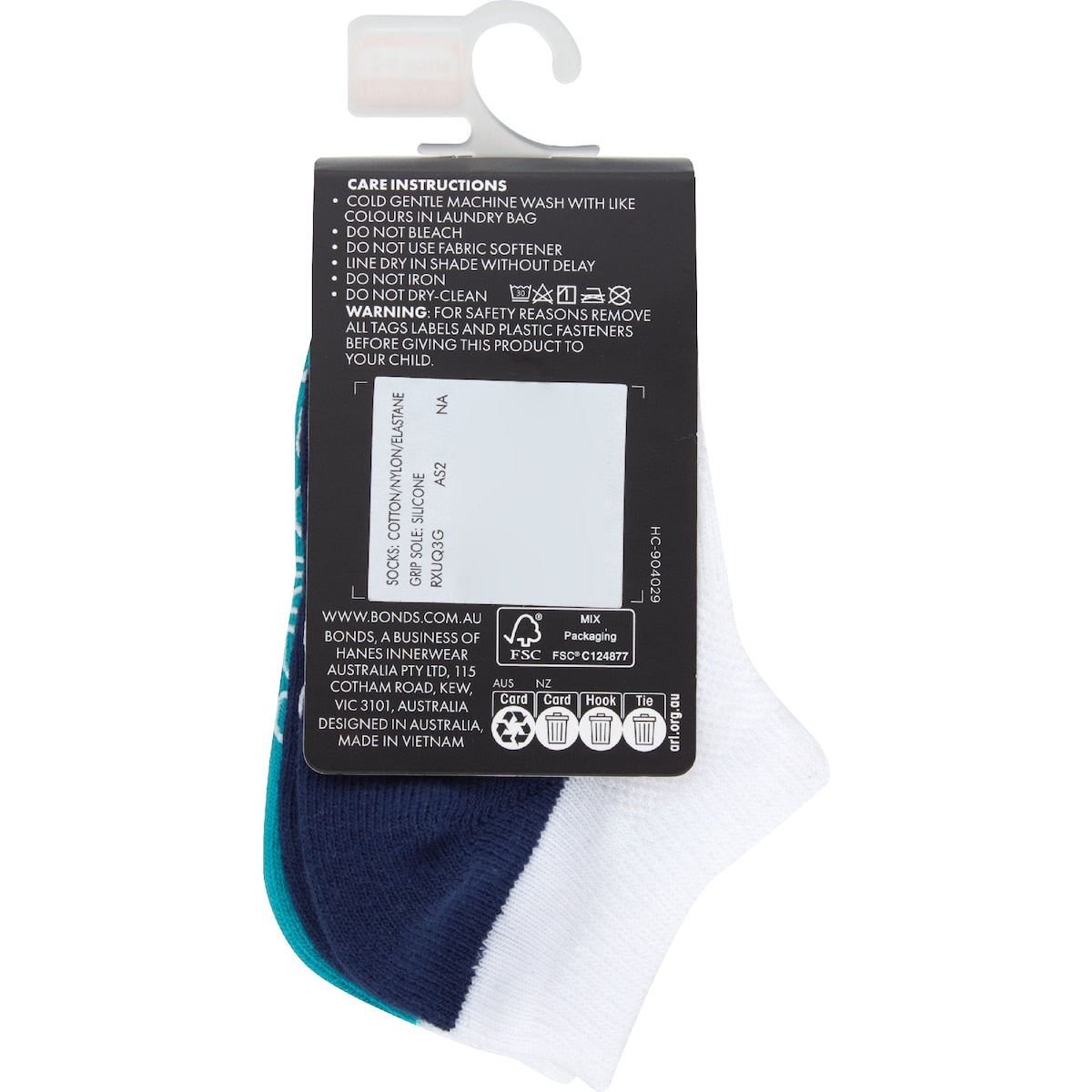 Bonds Baby Logo Light Low Cut Size 6-12m & 1-2y 3 Pack