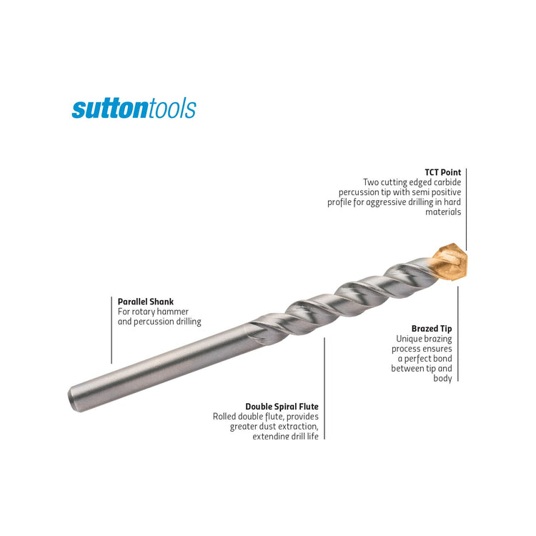 Sutton Tools Masonry Drill Bit 8 x 400mm