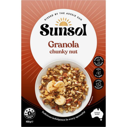 Sunsol Granola Chunky Nut 450g