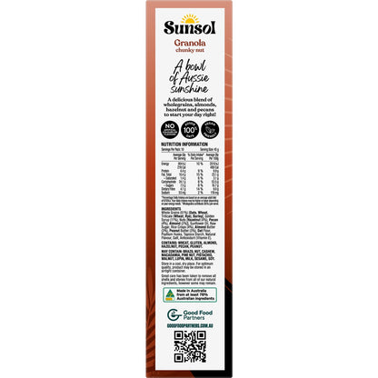 Sunsol Granola Chunky Nut 450g