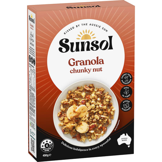 Sunsol Granola Chunky Nut 450g