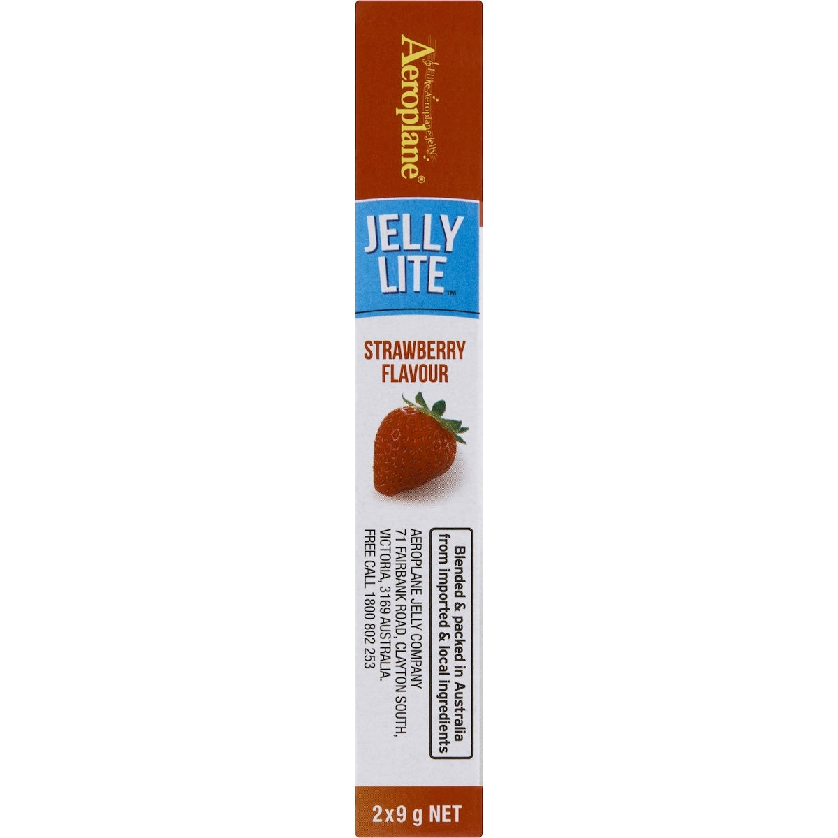 Aeroplane Jelly Lite Crystals Strawberry 9g X 2 Pack
