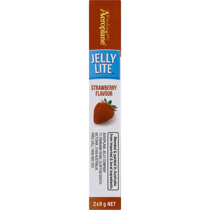 Aeroplane Jelly Lite Crystals Strawberry 9g X 2 Pack