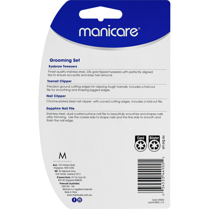 Manicare Nail Grooming Set Manicure & Pedicure 4 Pack