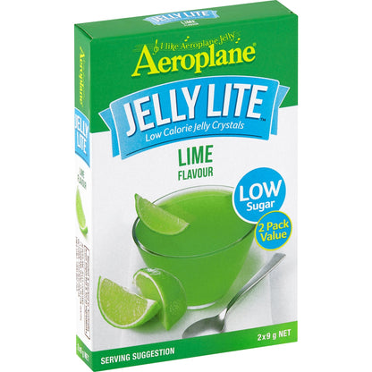 Aeroplane Jelly Lite Crystals Lime 9g X 2 Pack