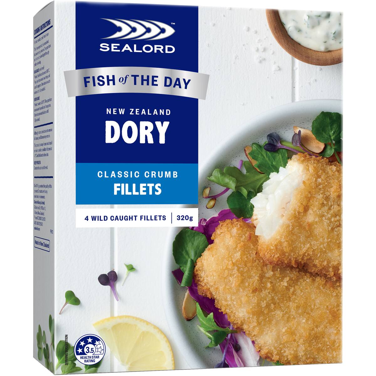 Sealord Dory Classic Crumb Fillets 4 Pack