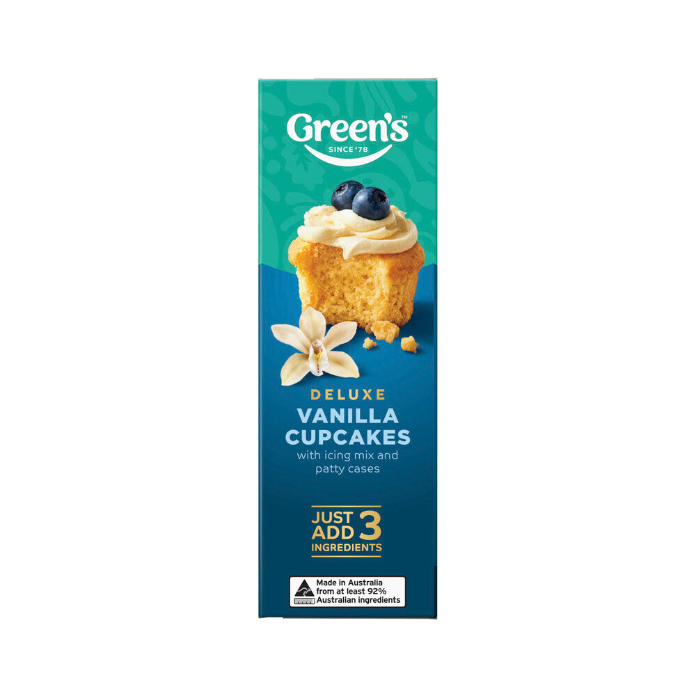 Green's Deluxe Vanilla Cupcake Mix - 490g