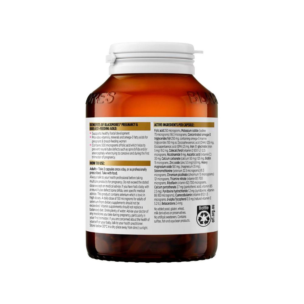Blackmores Pregnancy + Breastfeeding Gold Capsules - 120 pack
