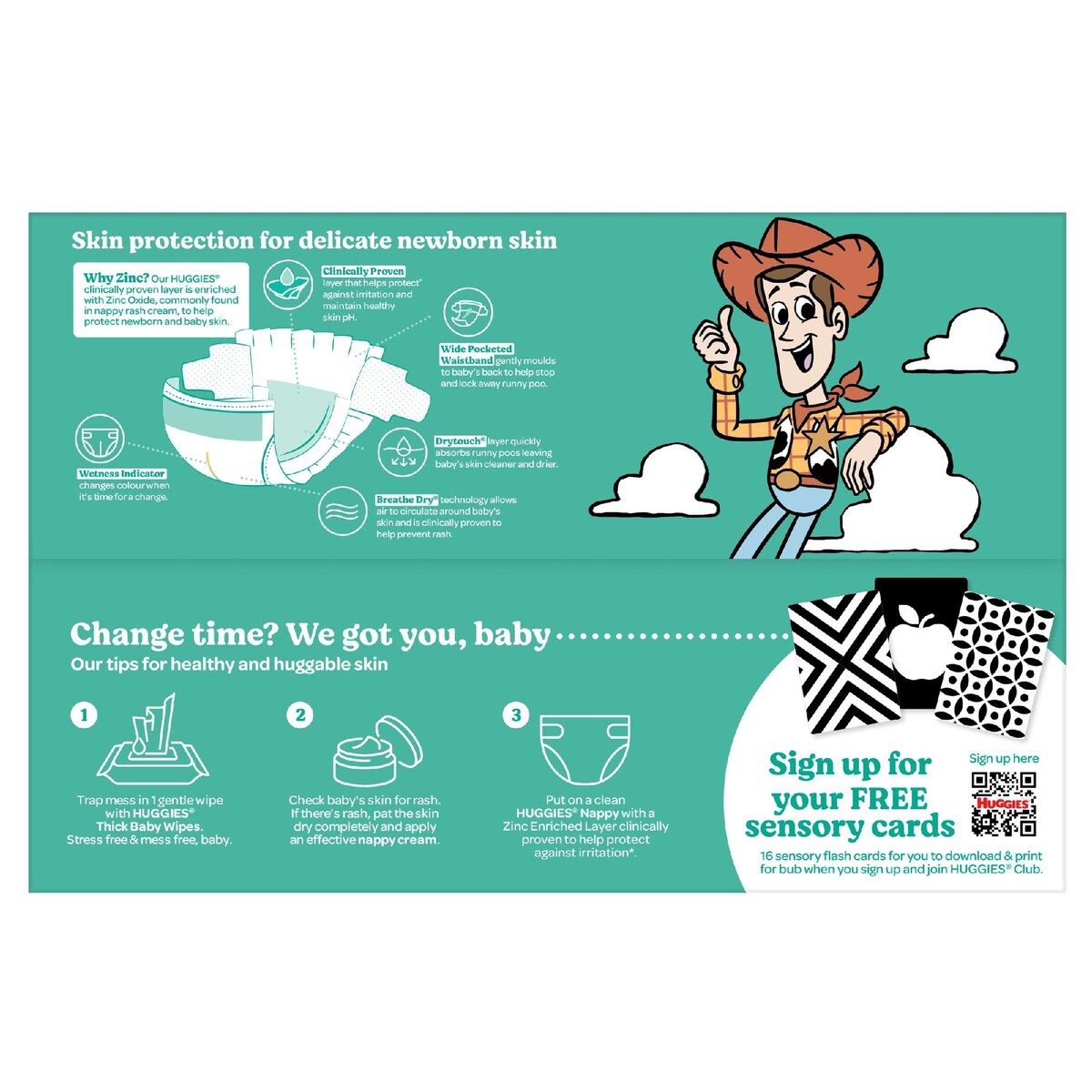 Huggies Newborn Nappies Size 1 (up To 5kg) 108 Pack