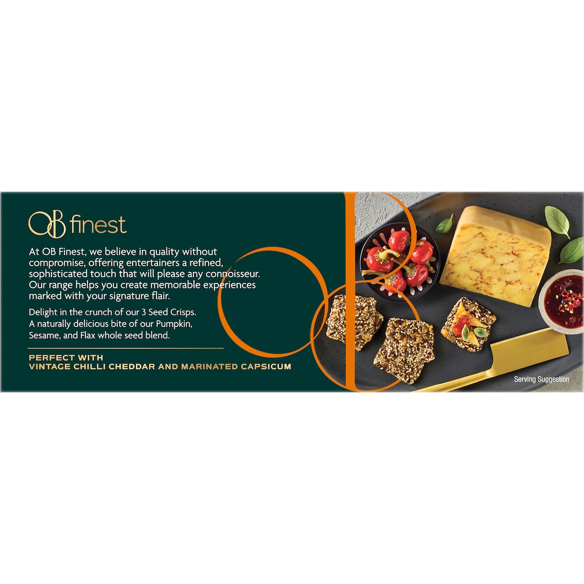 Ob Finest Pumpkin Sesame & Flax Seed Crisps 110g