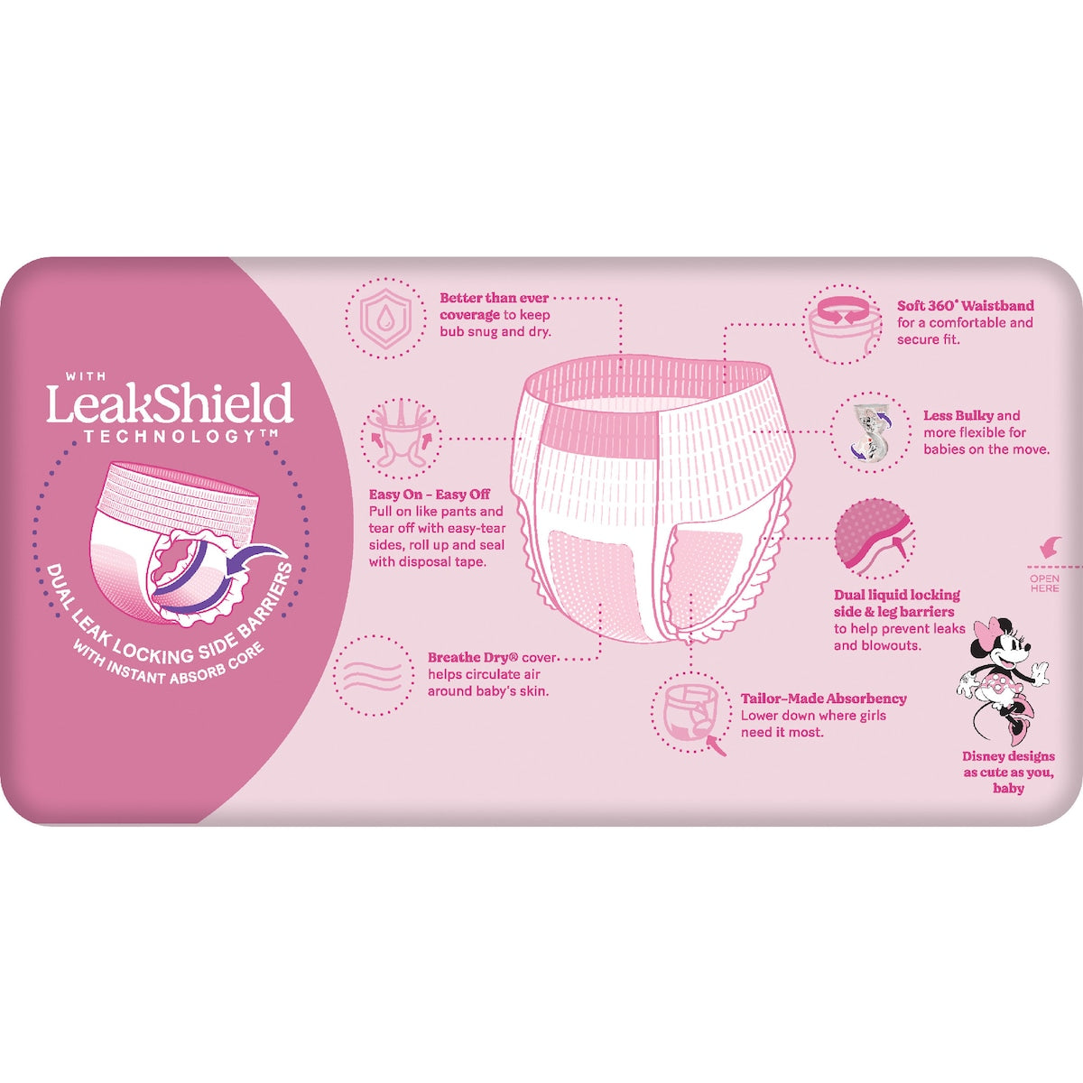 Huggies Ultra Dry Nappy Pants Girls Size 6 (15-20kg) 24 Pack