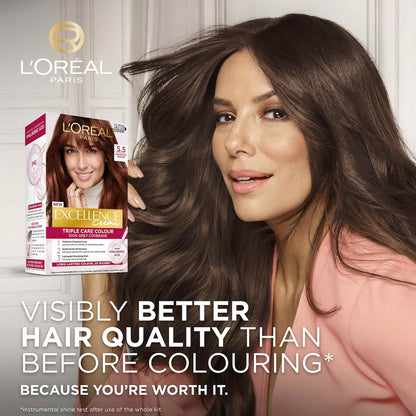 Loreal Paris Excellence Creme Hair Colour 5.5 Mahogany Brown Each