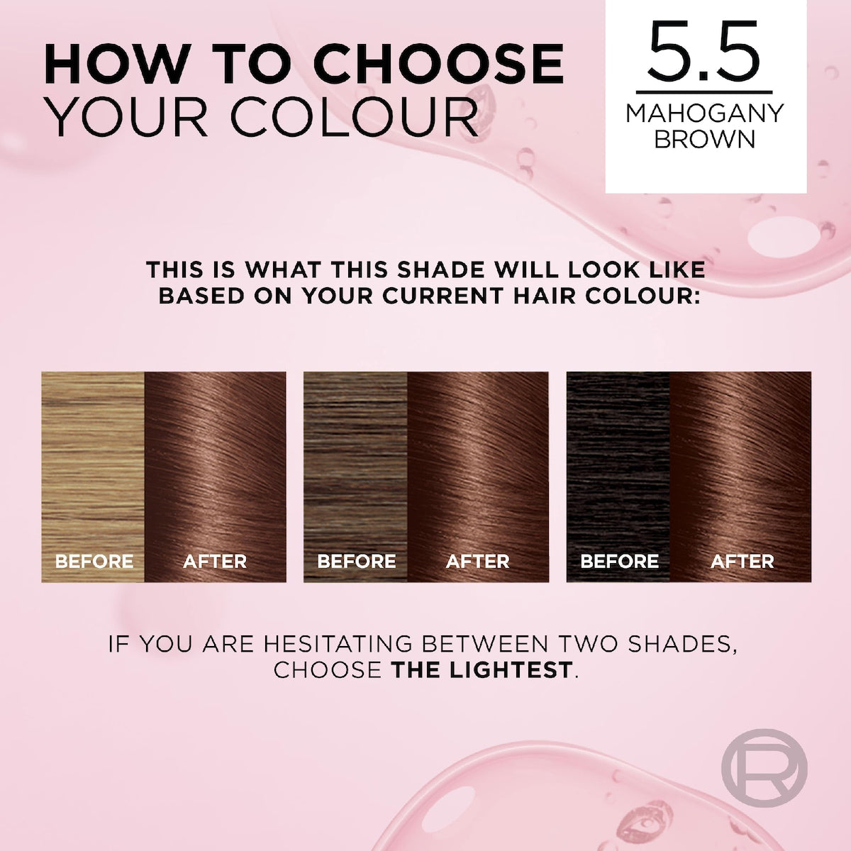Loreal Paris Excellence Creme Hair Colour 5.5 Mahogany Brown Each