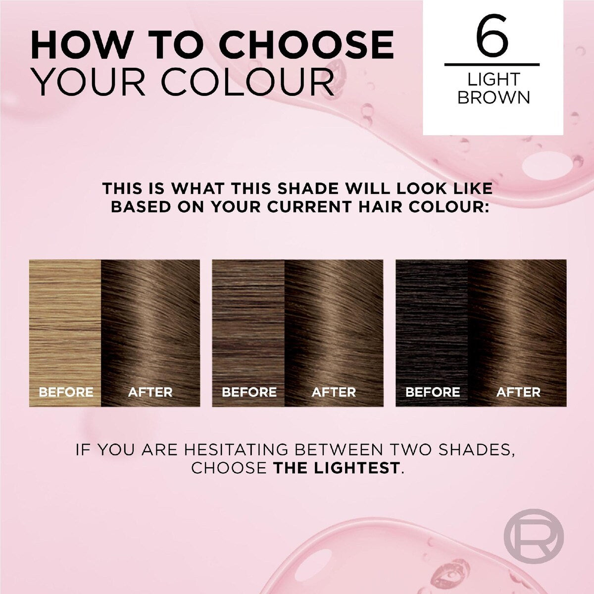 L'oreal Excellence Creme Hair Colour 6 Light Brown Each