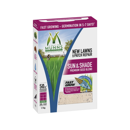 Munns Professional Lawn Seed Blend - 1.1kg