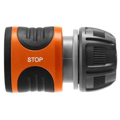 Gardena 13mm Water Stop Hose Connector - Plastic - Ergonomic - Durable
